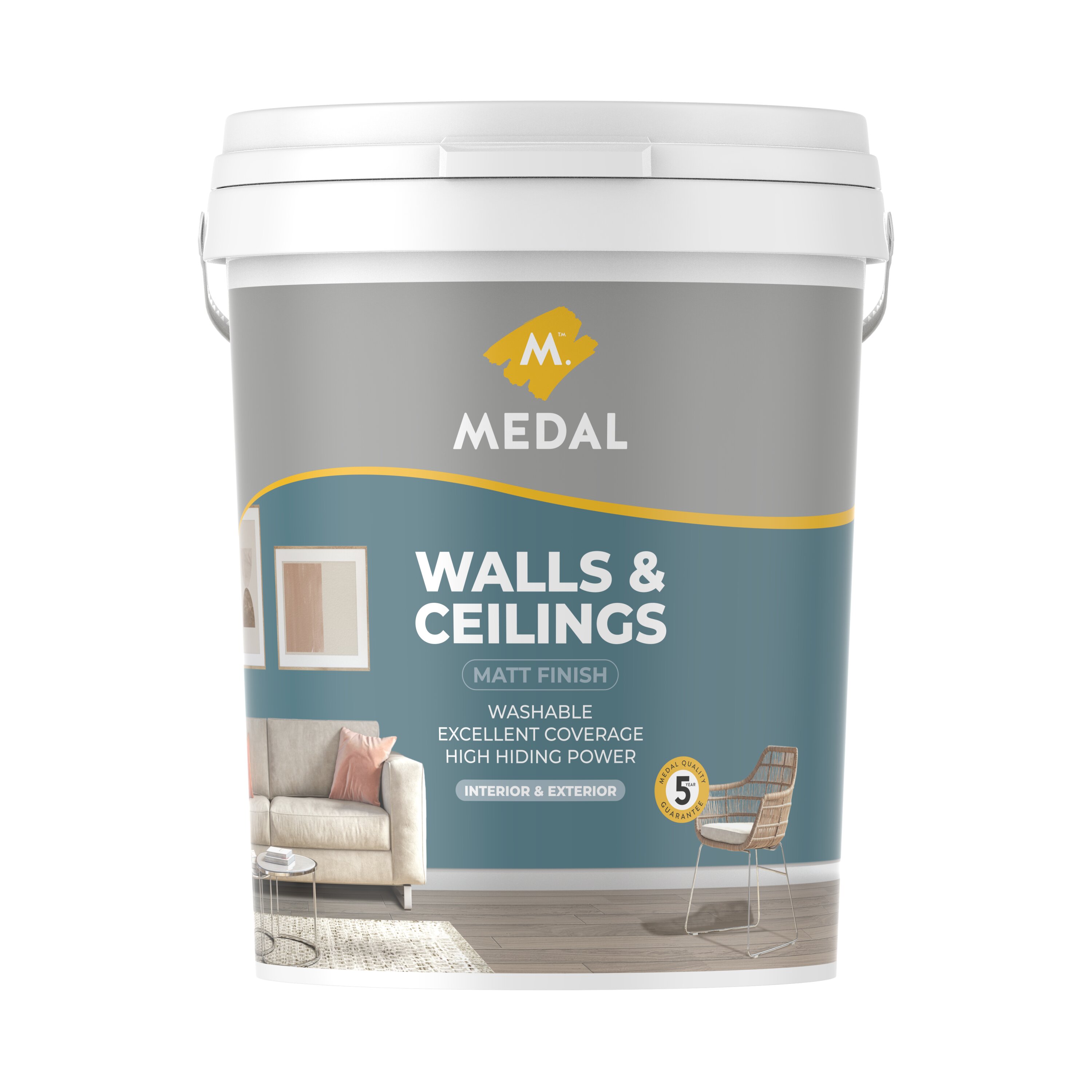Medal Acrylic PVA White 20l