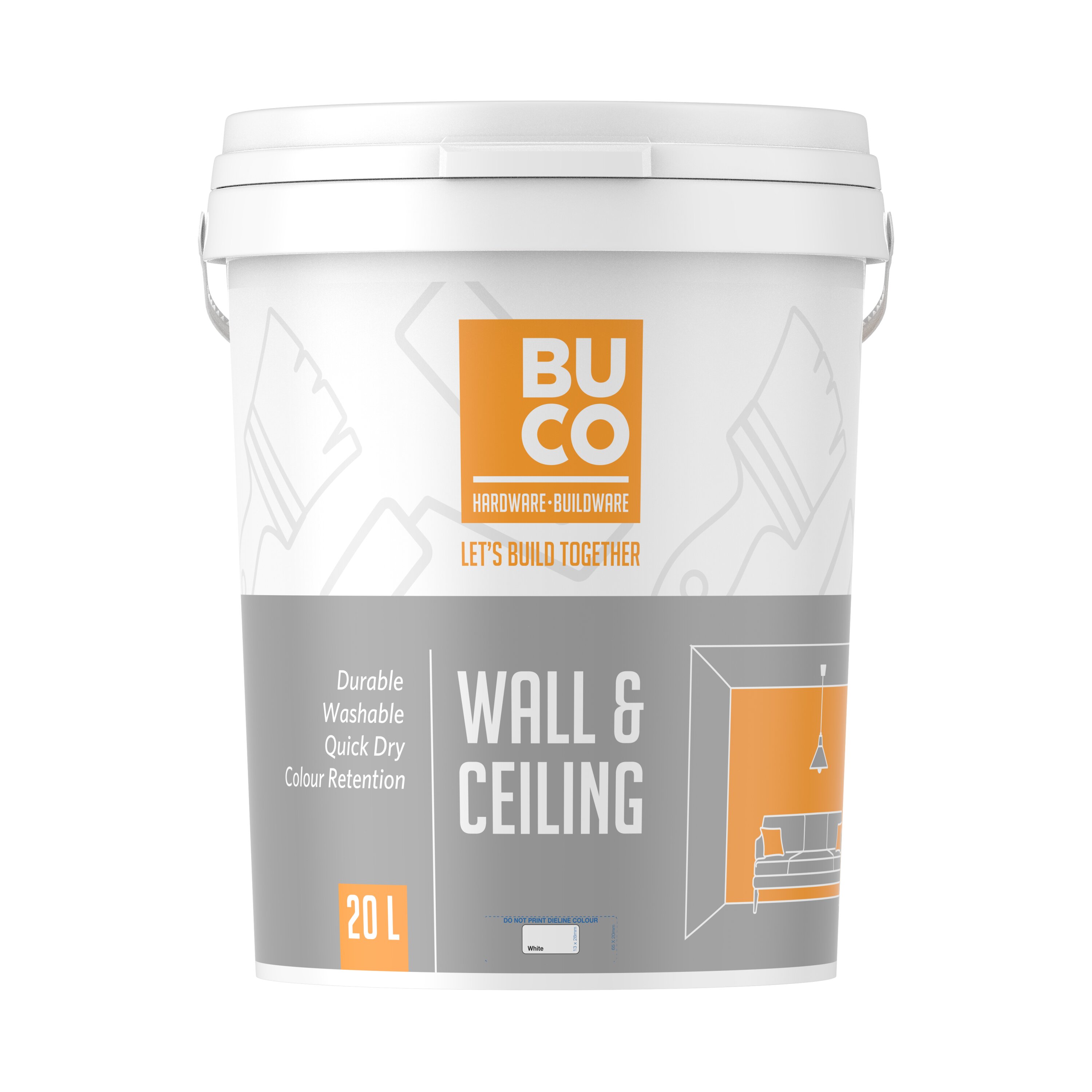 Buco Wall & Ceiling White 20l