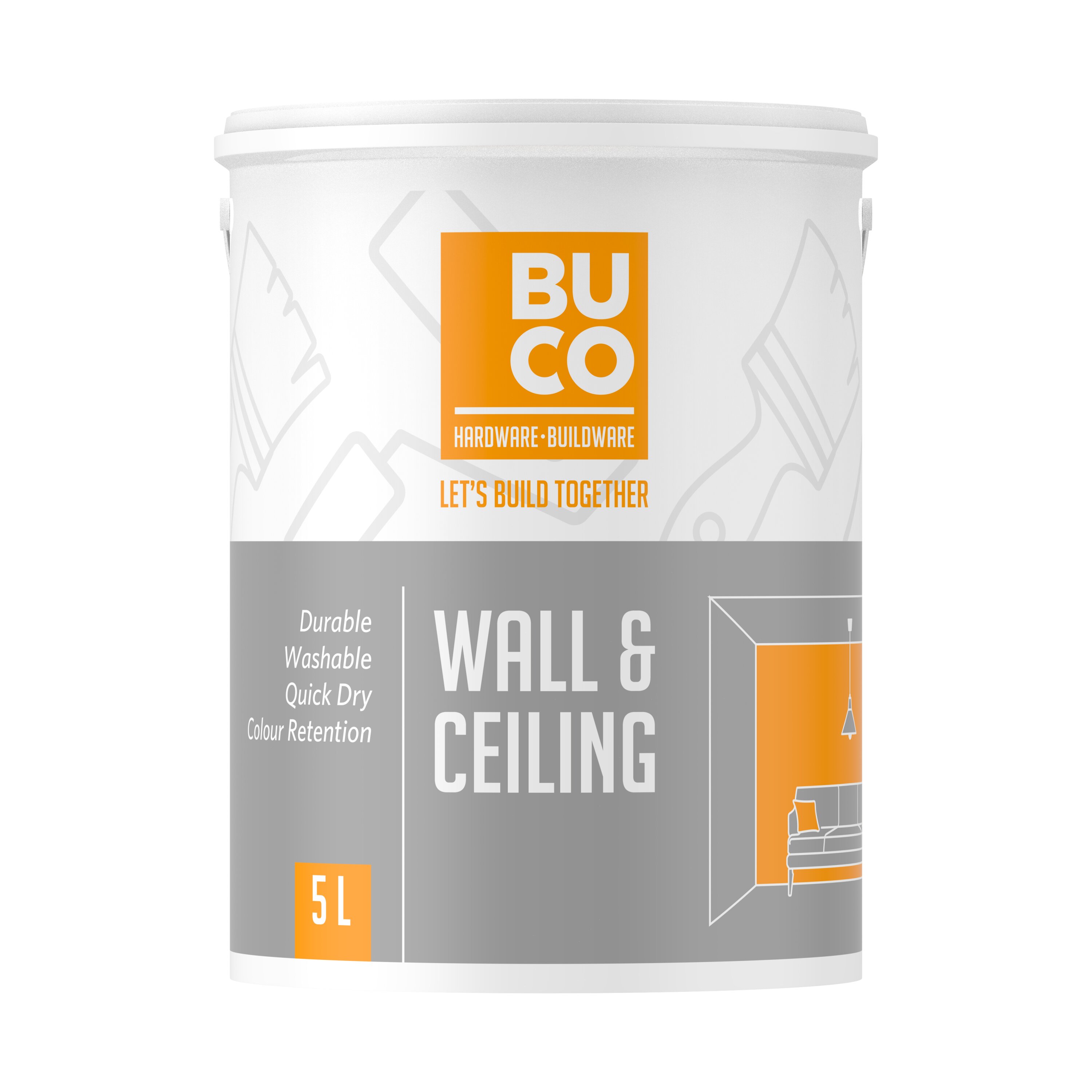 Buco Wall & Ceiling White 5l