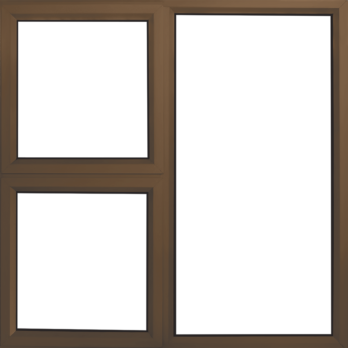 Window Aluminium Top Hung 1200x1200 2 Vent Bronze