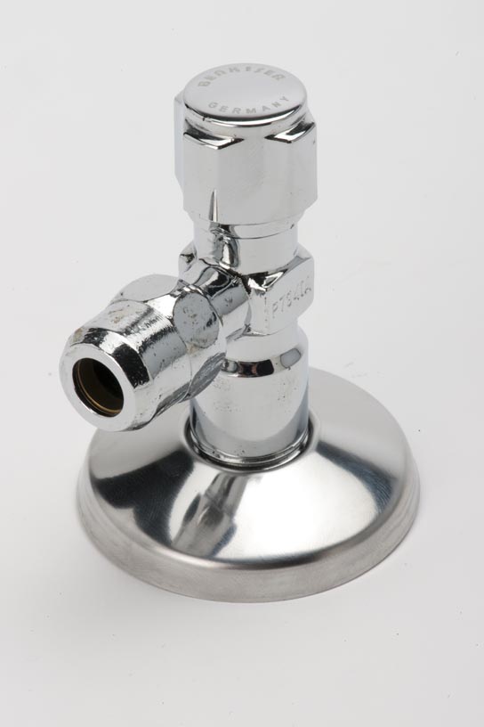 Gio Angle Valve Regulating 1/2in-3/8in CP Benkiser C/f Dr 5380