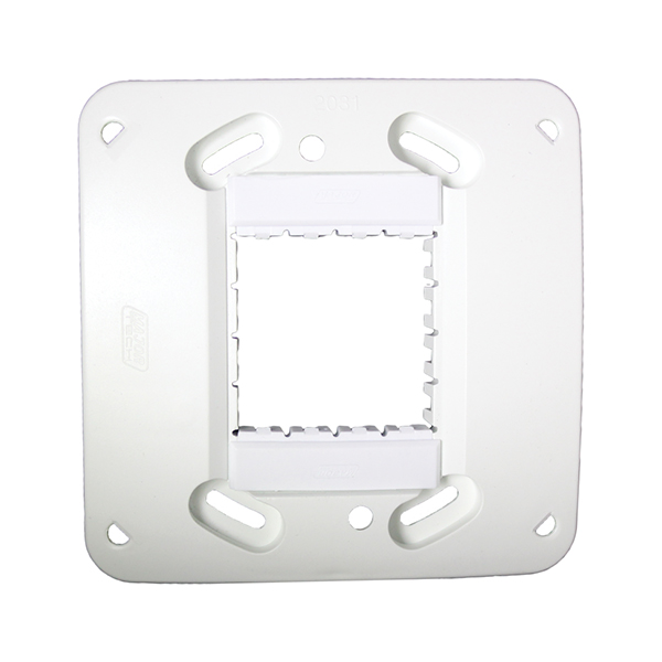 Veti3 Cover Plate Fixing Frame 3 Module + Plastic Inserts 100x50mm