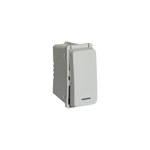Veti2 Switch 1 Way 1 Module No Locator White VG111WT