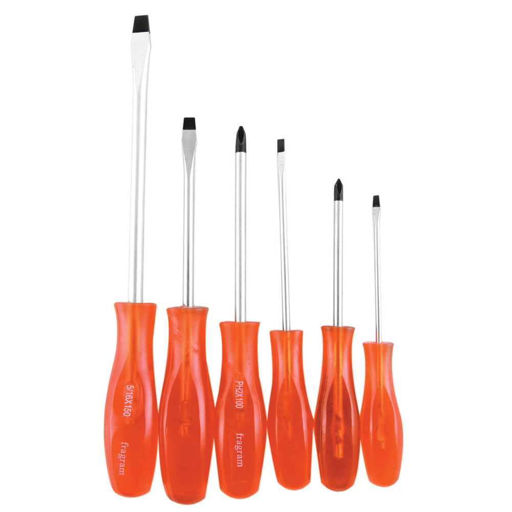 Fragram Screwdriver Set 6Pce Black Tip TOOS1646