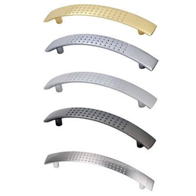 Roco Handle Cabinet 96mm Broad Arch Stipple Satin Chrome