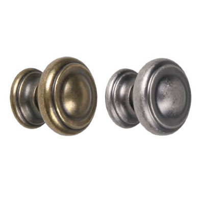 Roco Knob 29mm Throne Oxidised Tin