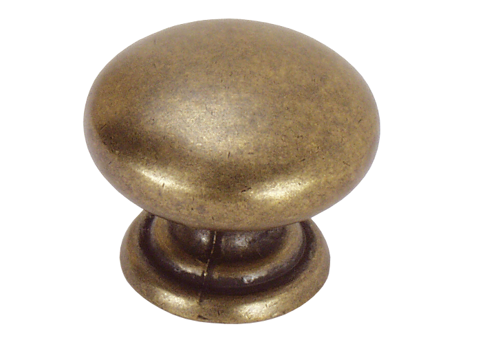 Roco Knob 33mm Mushroom Antique Brass