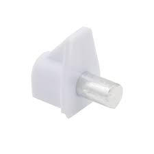Shelf Support White With Steel Pin (100)