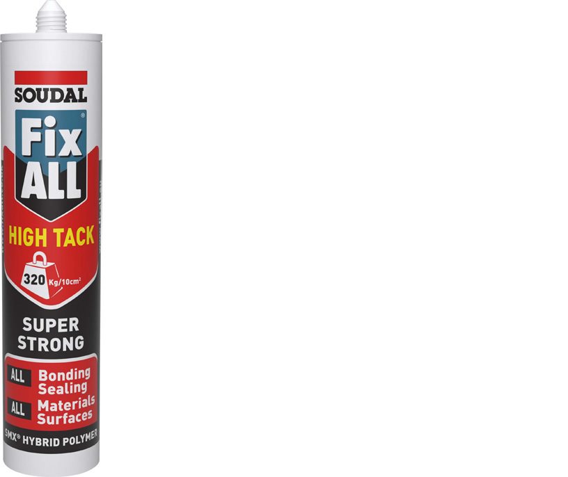 Soudal Adhesive Sealant Fix All High Tack Black 290ml