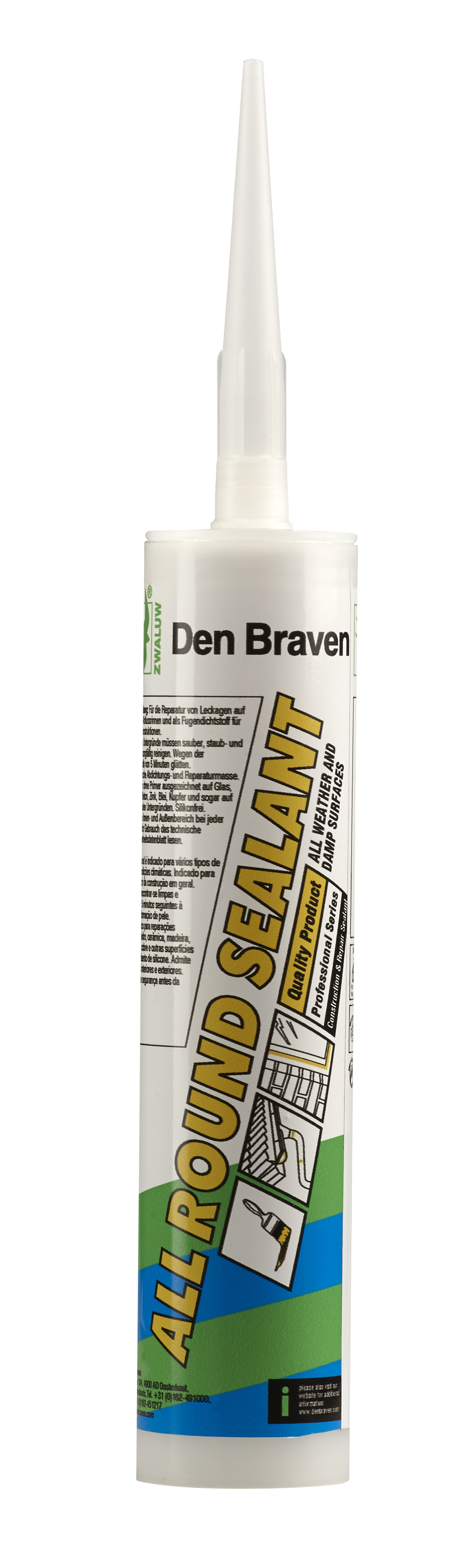Den Braven Silicone Sealant All Round White 280ml 14301