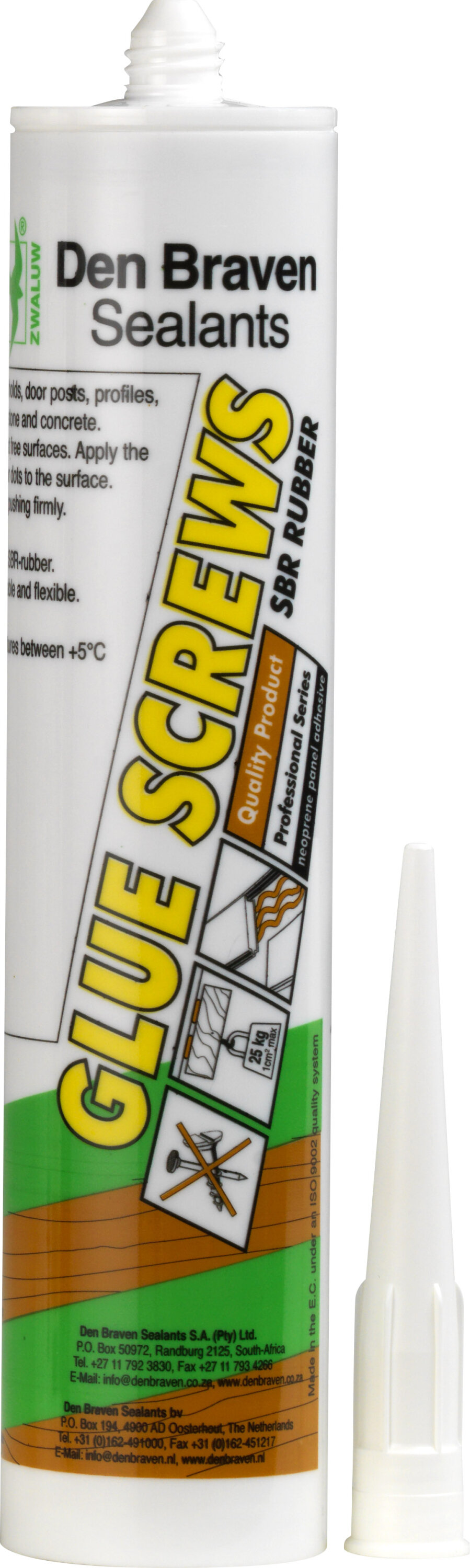 Den Braven Silicone Adhesive Glue Screws 310ml 20100