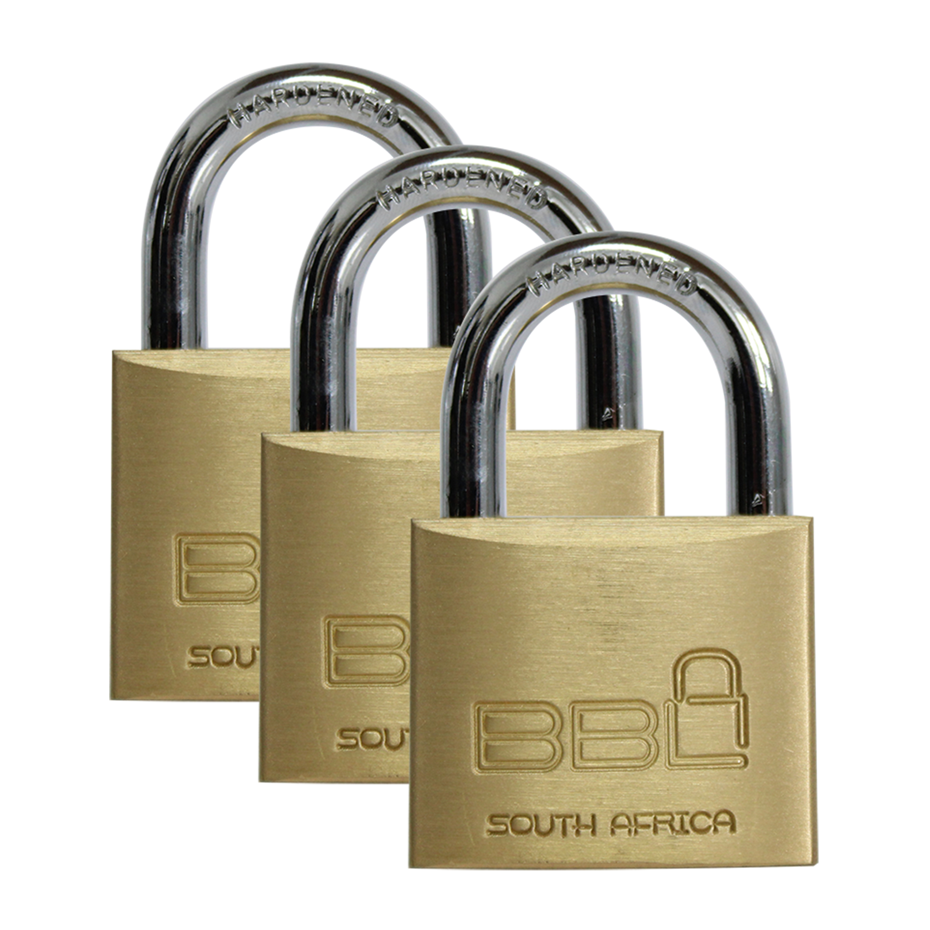 BBL Padlock 40mm Brass Keyed Alike ( 3) BBP940-3