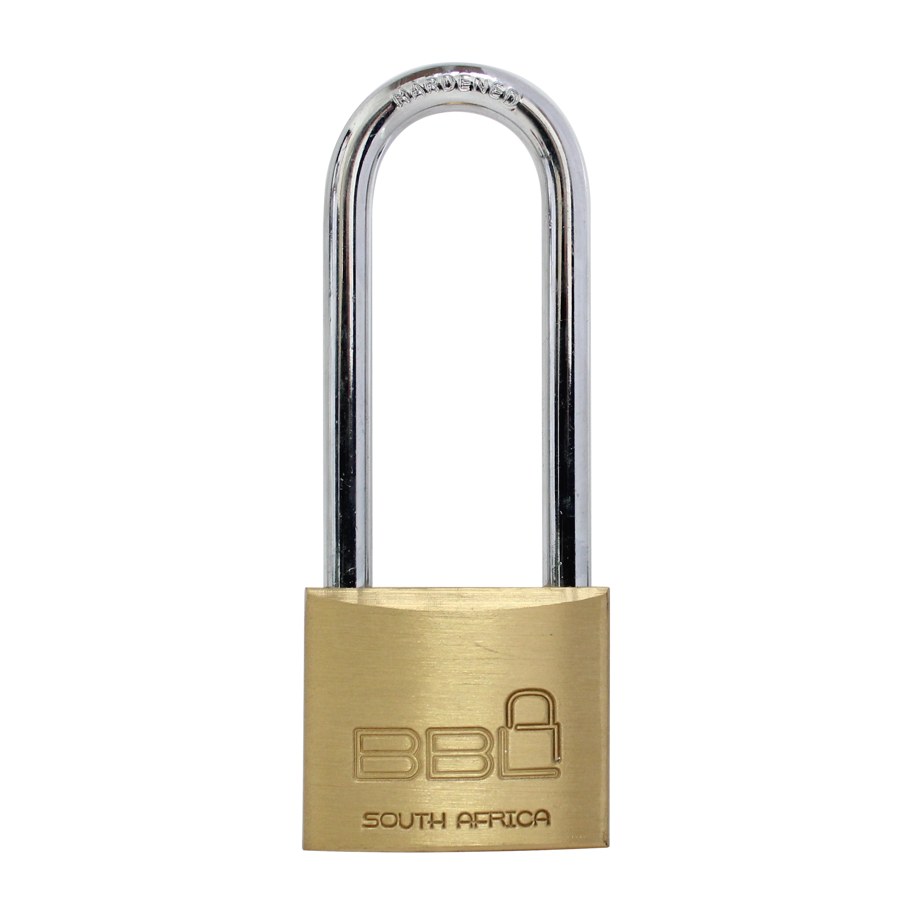 BBL Padlock 40mm Brass Long Shackle 63mm BBP940lS63-1