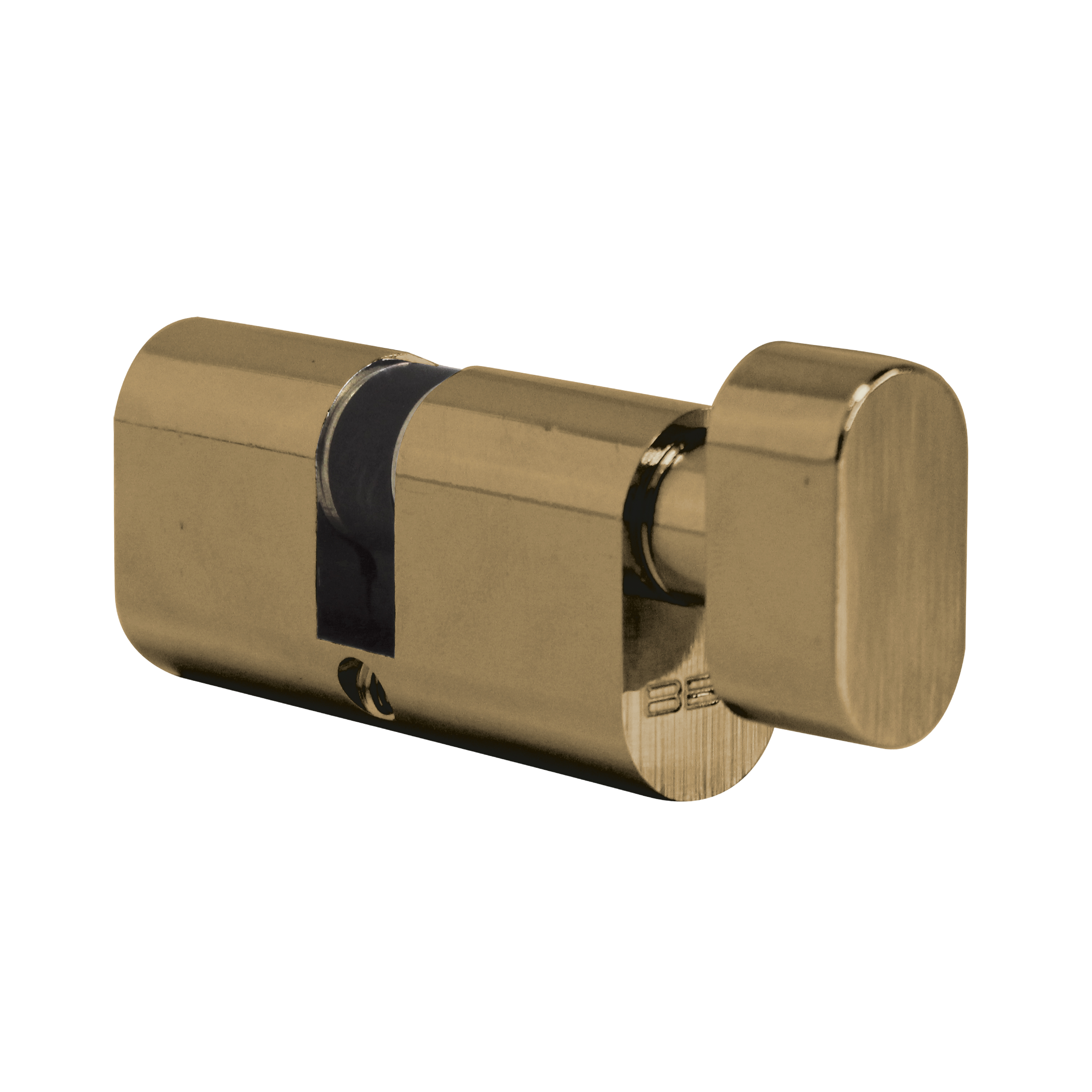 BBL Cylinder Euro Knob 65mm Brass BBC5652SB-1