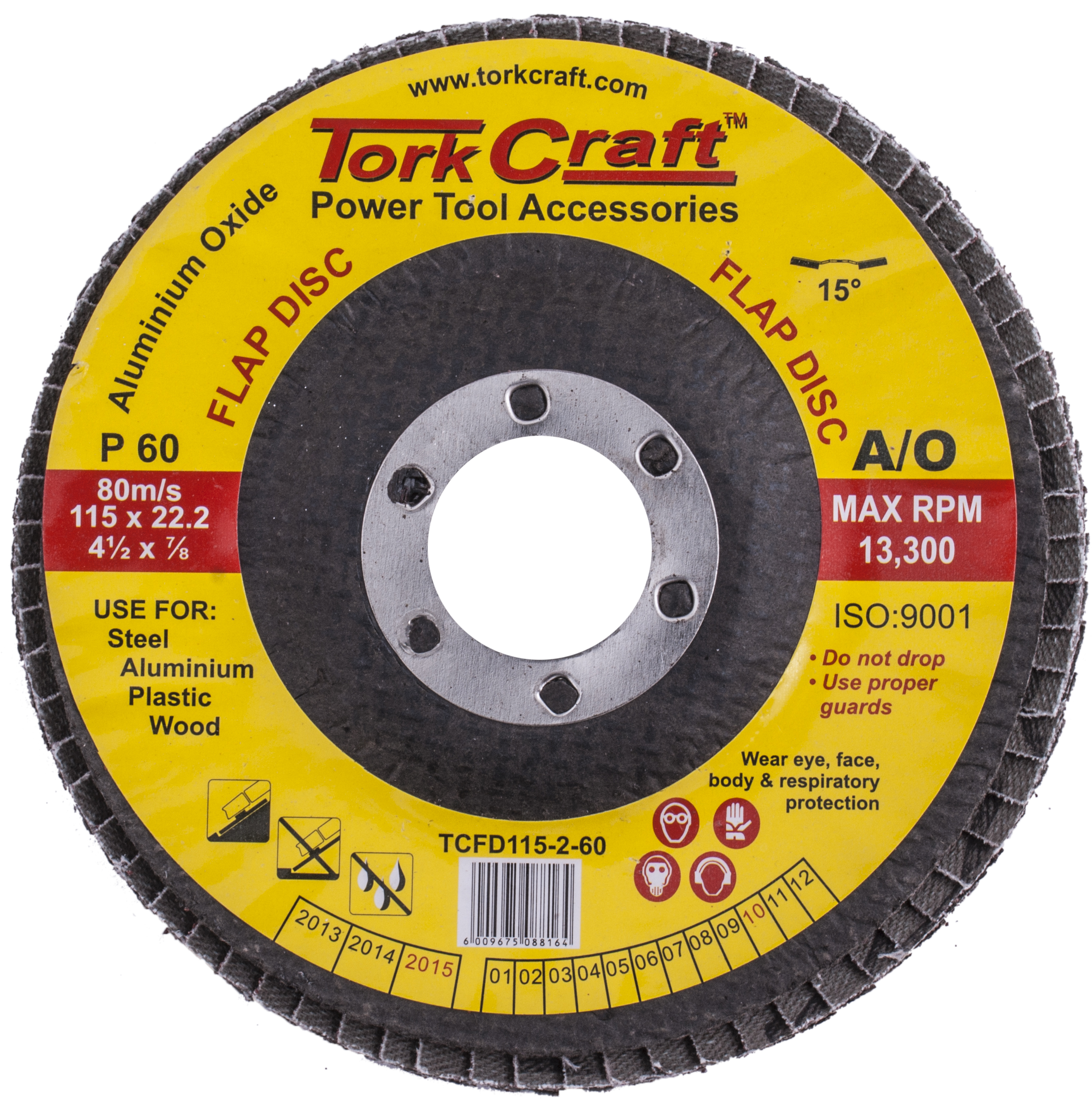 Tork Craft Disc Flap 115mm P60 TCFD115-2-59