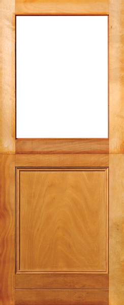 Winsters Door Hardwood 813x2032 P/B 1/2 Glass PD14S OI