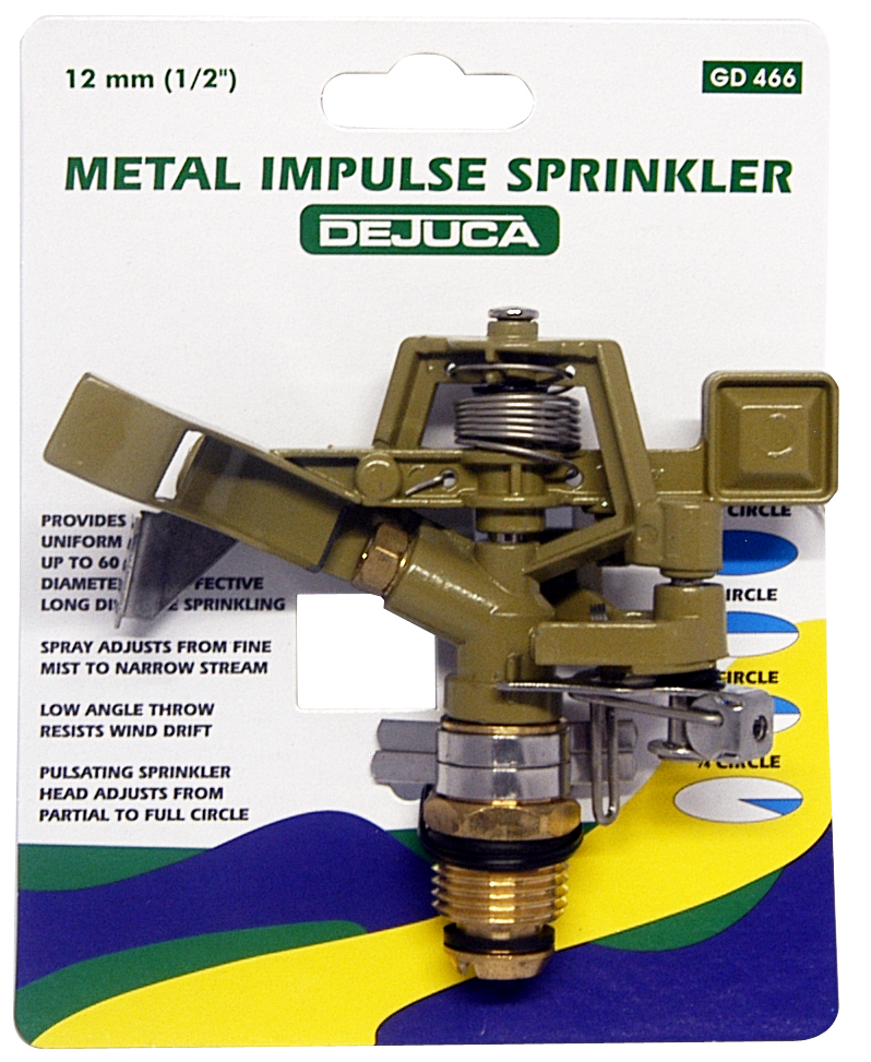 Sprinkler Impulse Zinc Head Card GD466