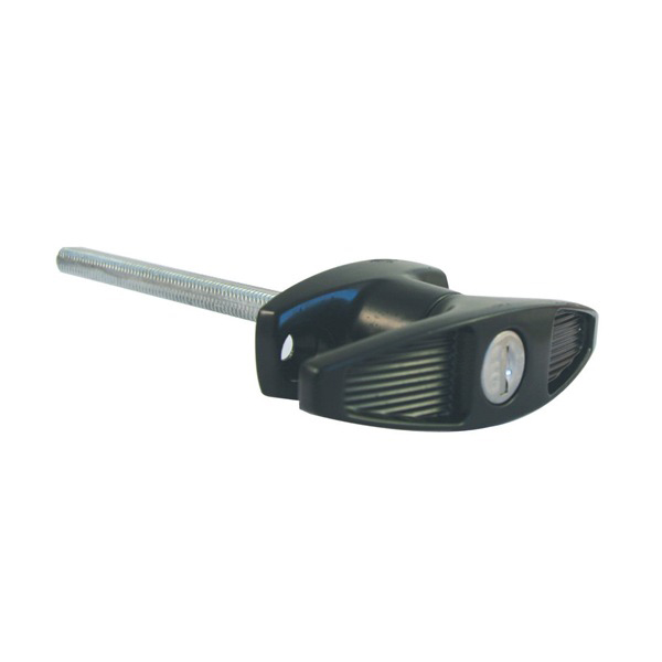 T-handle Black Threaded Spindle 120mm