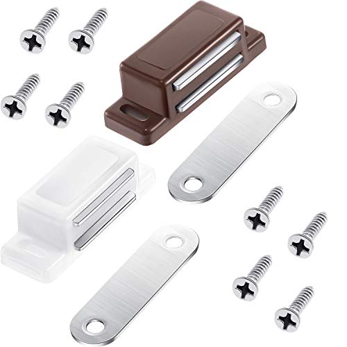 Elkanah Catch Magnetic White Plastic & Screws CMW1C-3