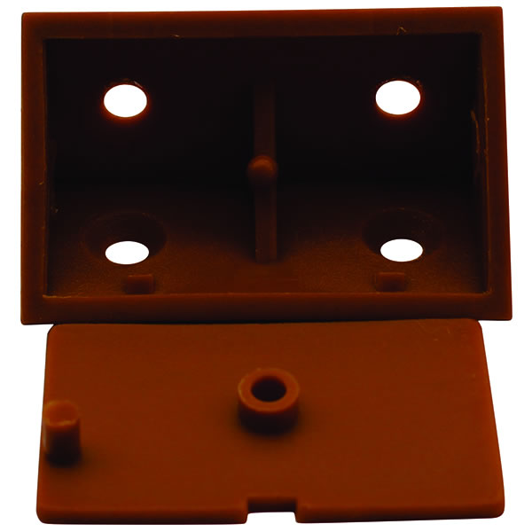 Corner Block Plastic Cherry Bulk H26743