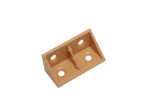 Corner Block Plastic Oak Bulk H05705