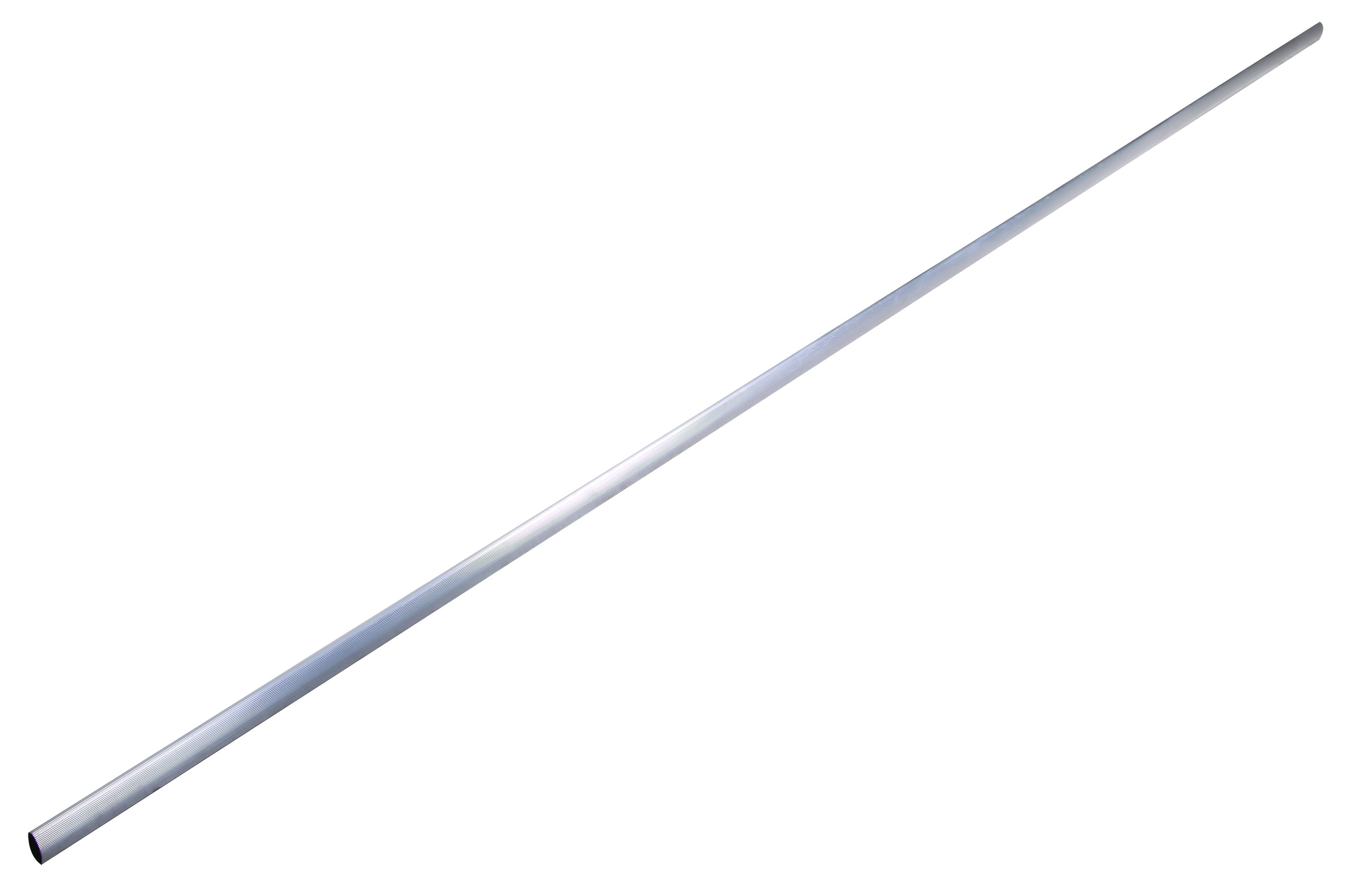Cupboard Rail Oval 19mm Aluminium  /m