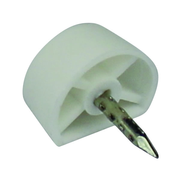 Shelf Nail Plastic White Bulk H07127