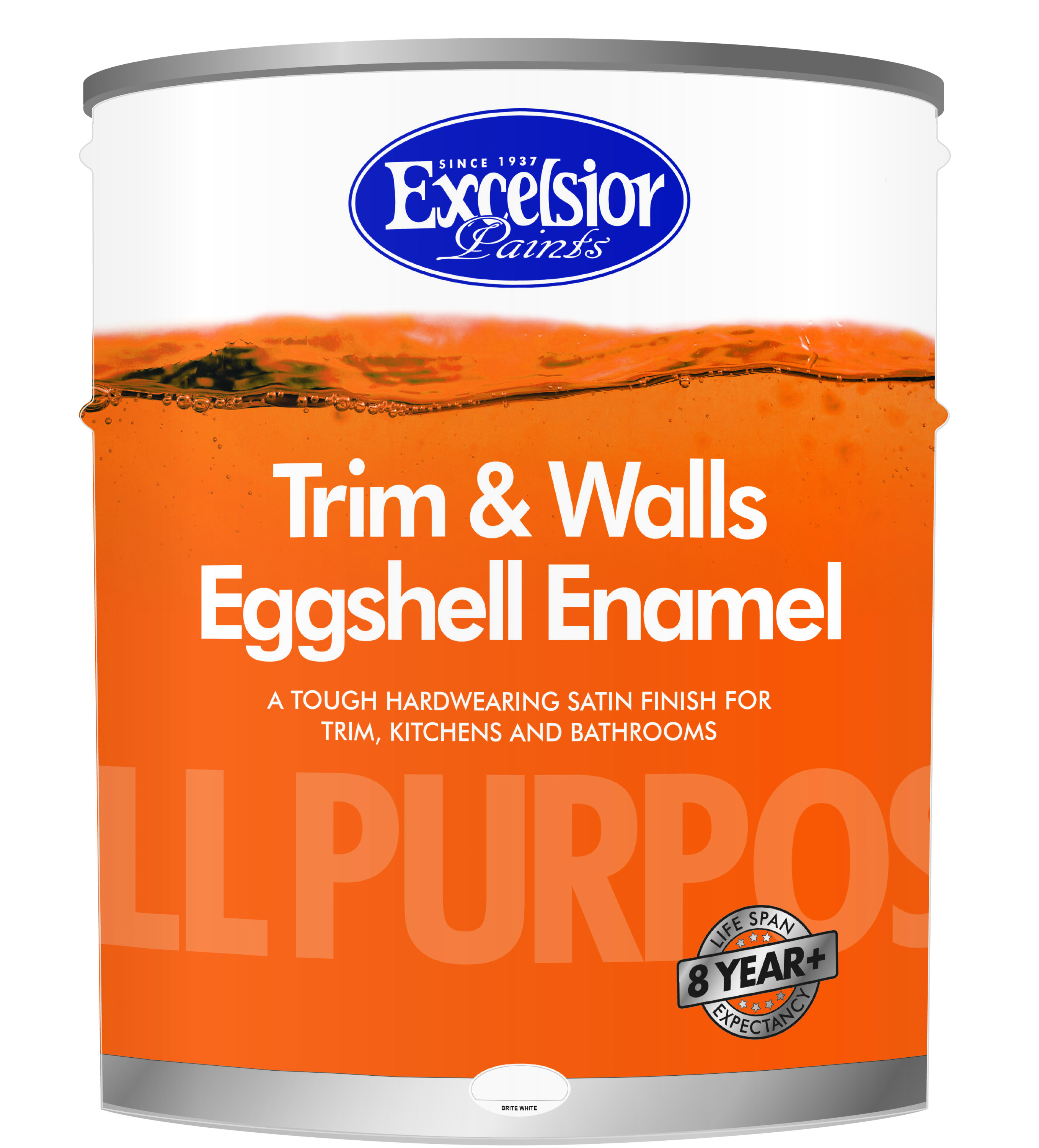 Excelsior All Purpose Eggshell Enamel White 20l