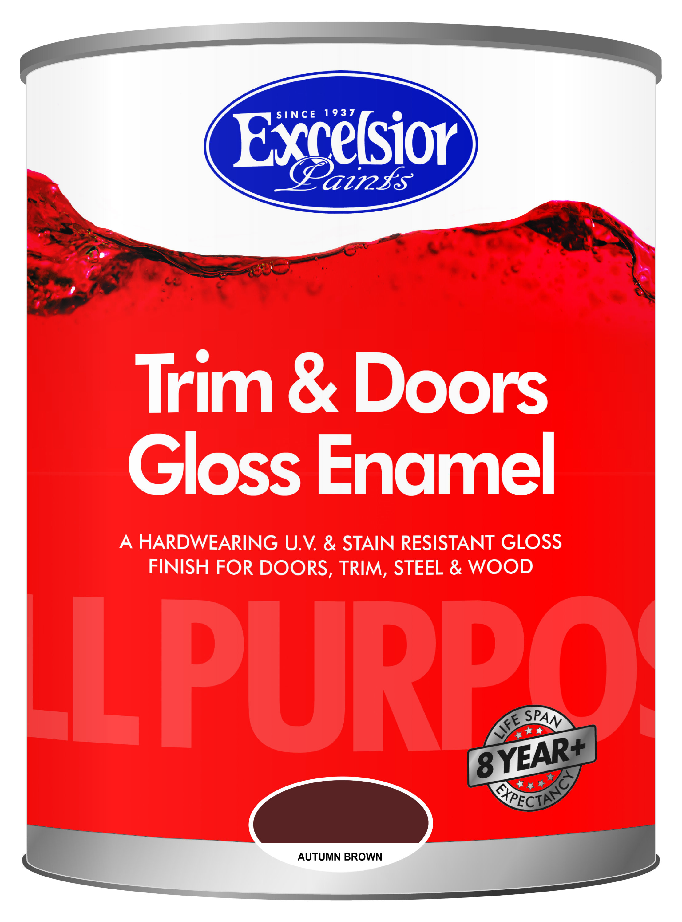 Excelsior All Purpose Gloss Enamel A/brown  5l