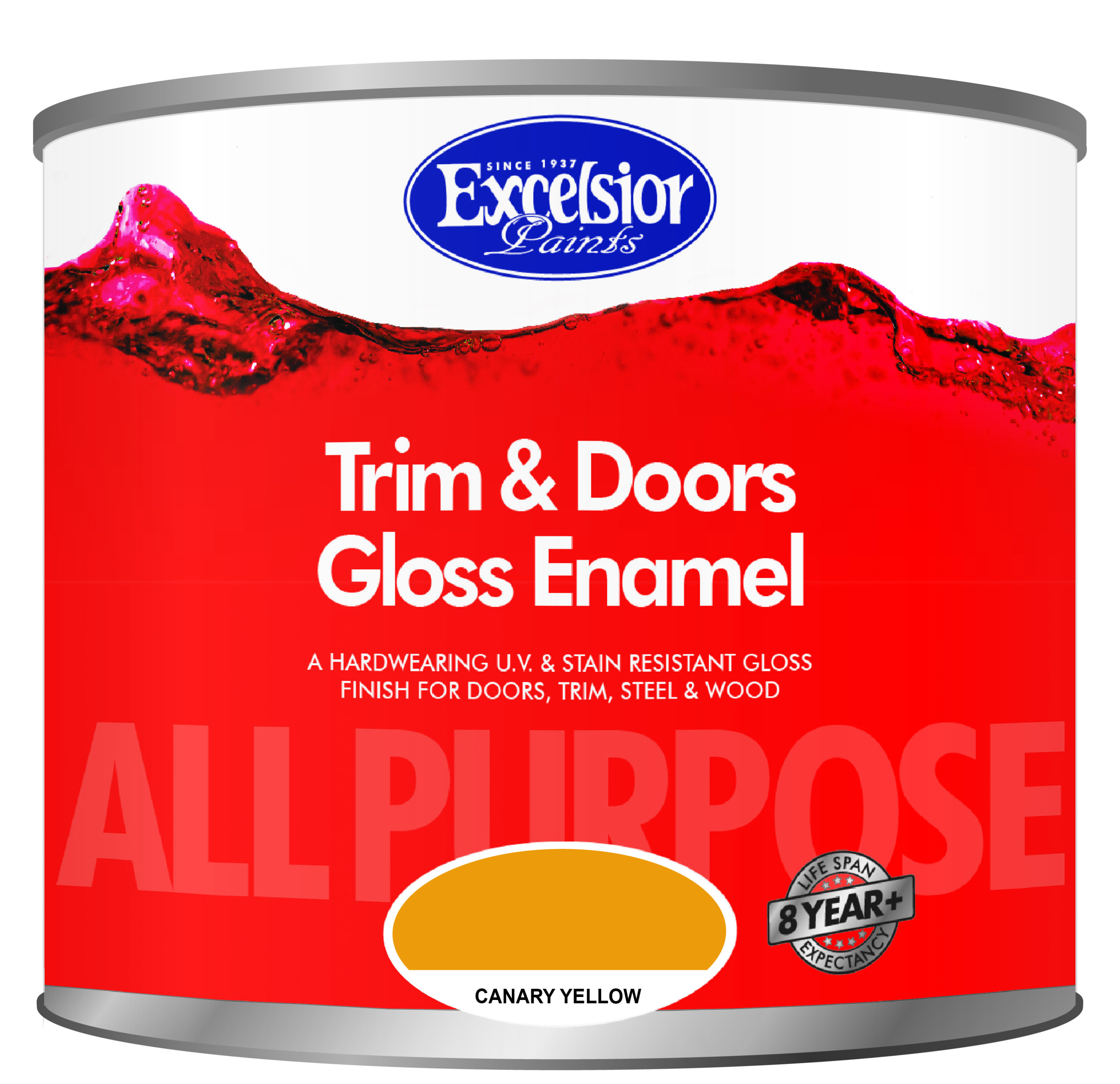 Excelsior All Purpose Gloss Enamel C/yellow 500ml