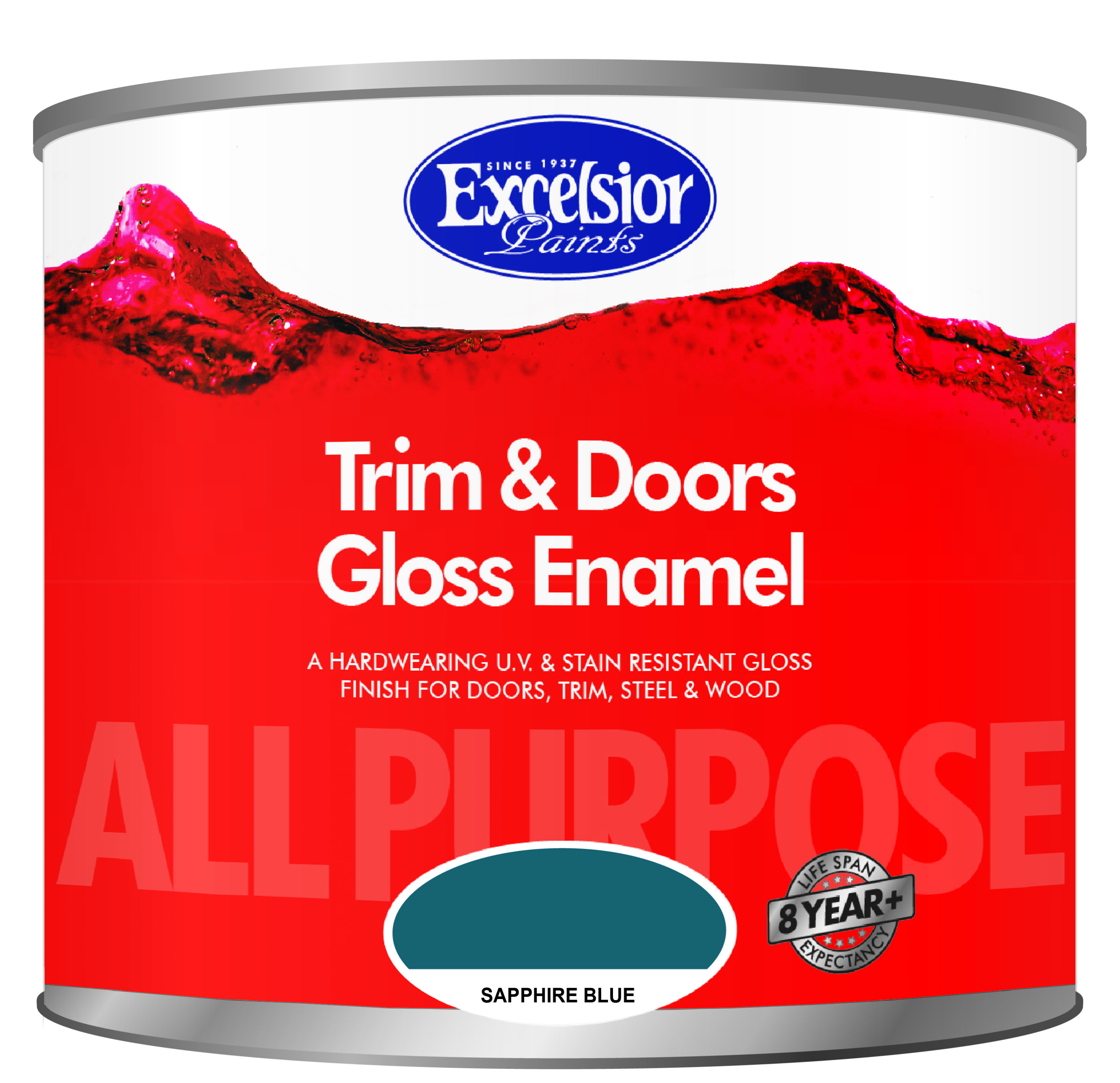 Excelsior All Purpose Gloss Enamel Sapphire Blue 500ml