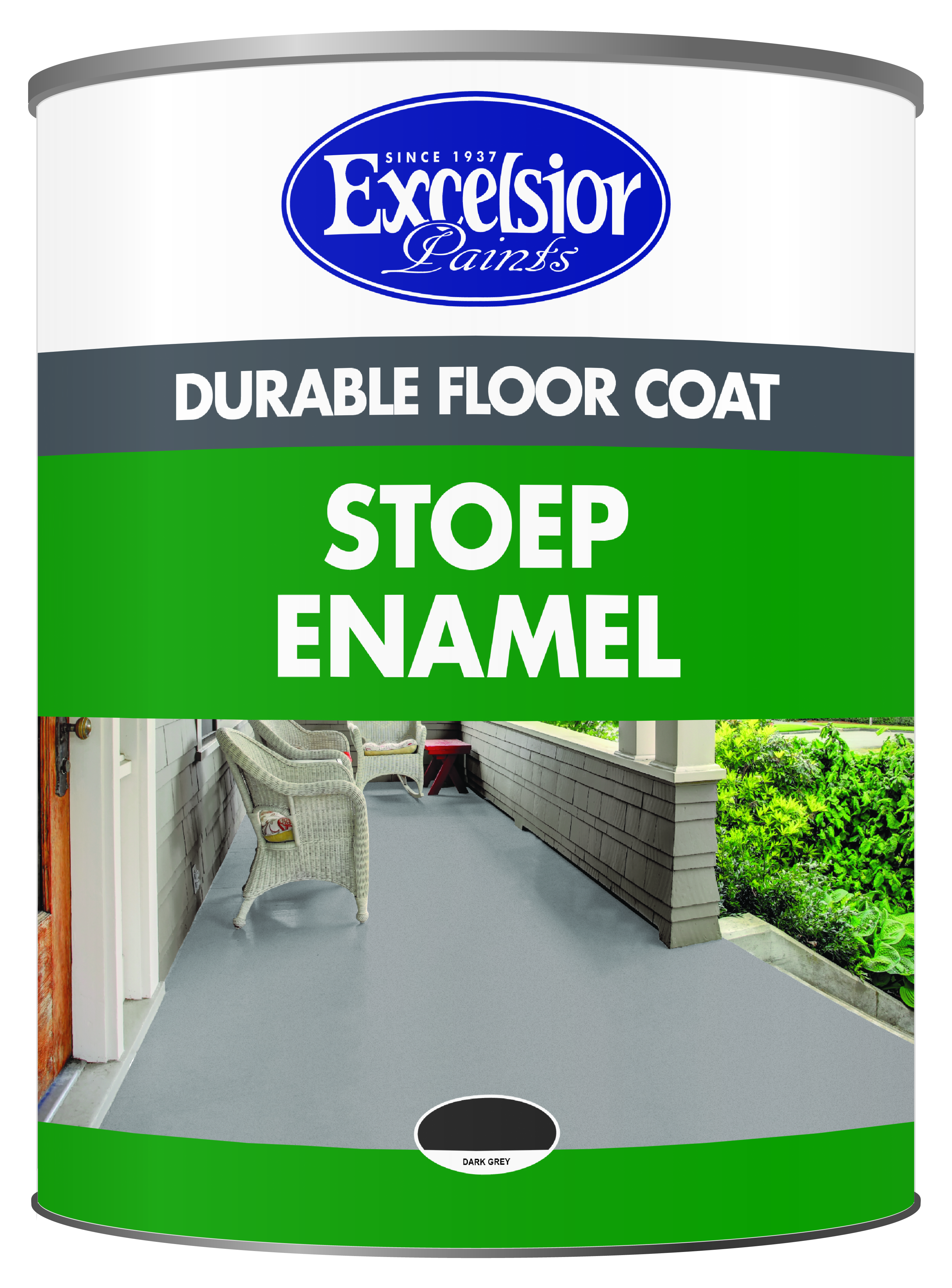 Excelsior Stoep Enamel Dark Grey 5l