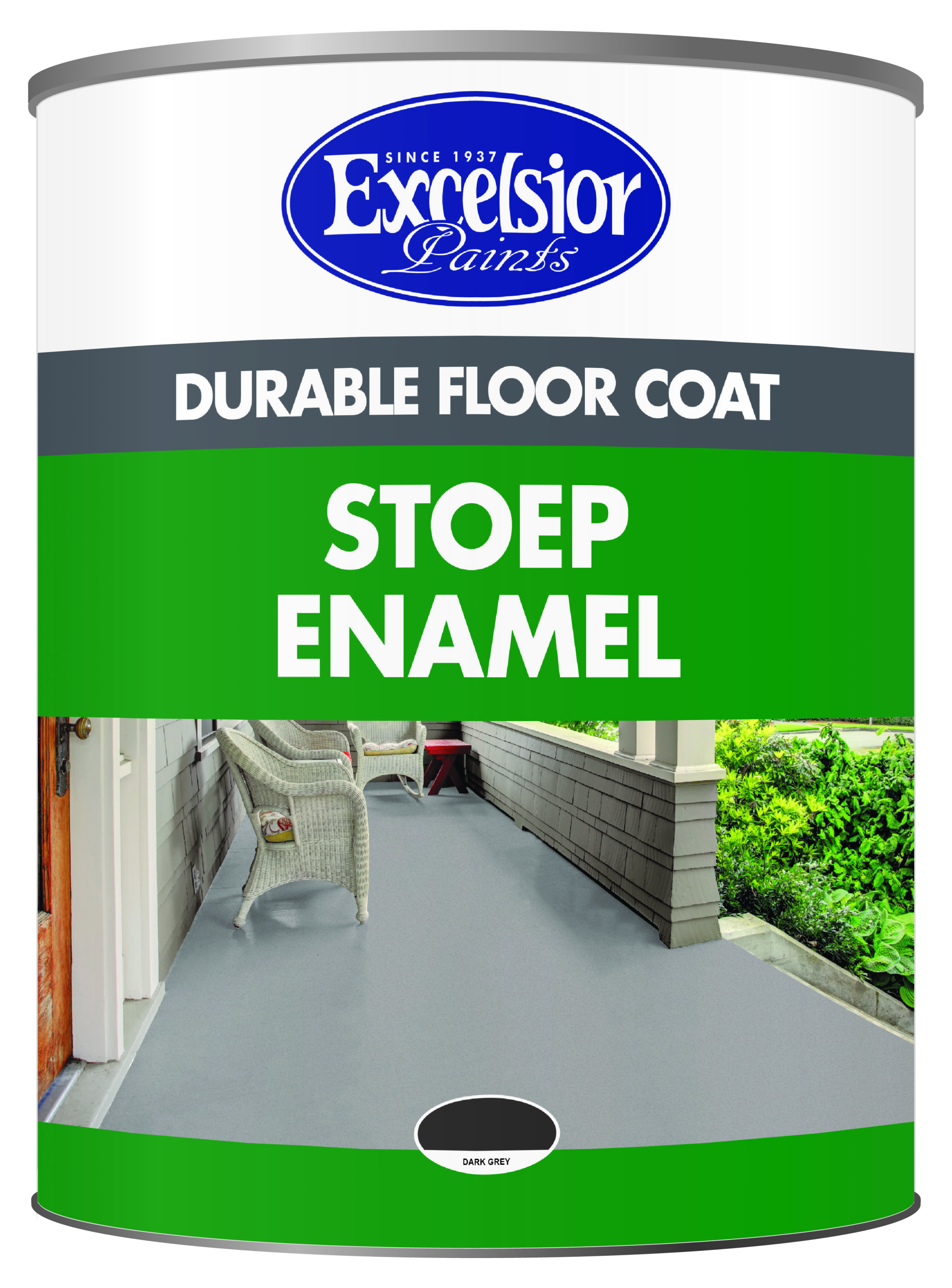 Excelsior Stoep Enamel Dark Grey 5l