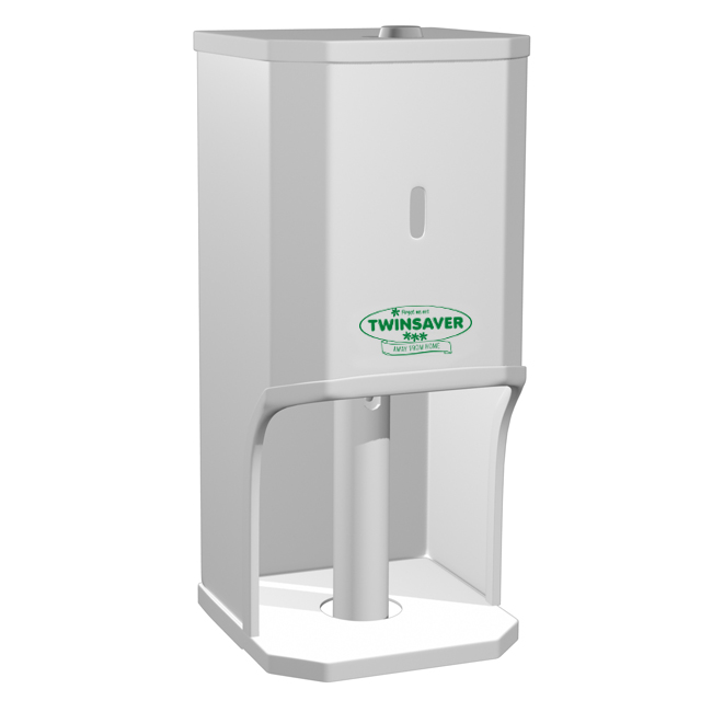 Toilet Roll Dispenser 2 Roll Lockable White TPR2
