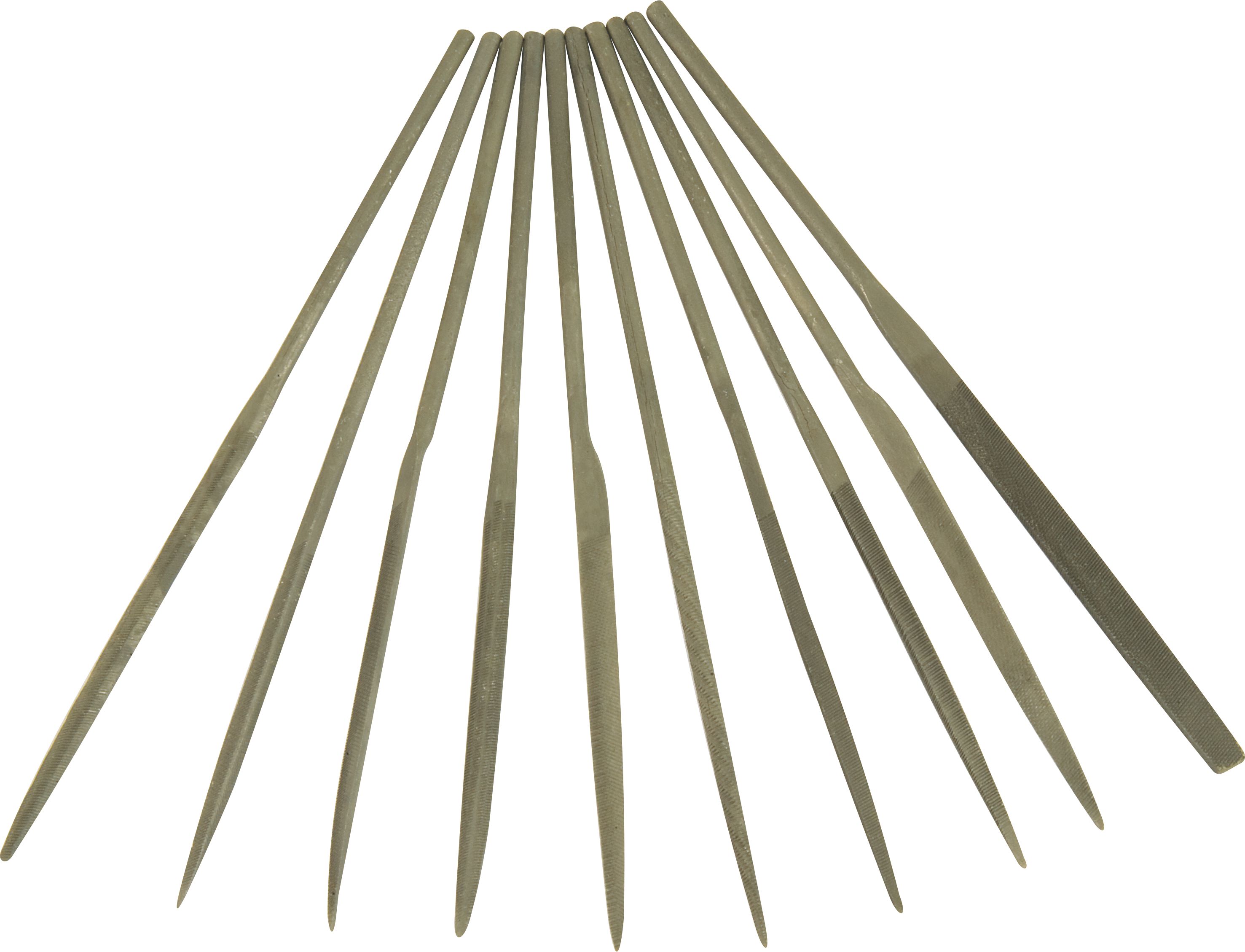 MTS File Needle Set 10pce 140mm  C0514