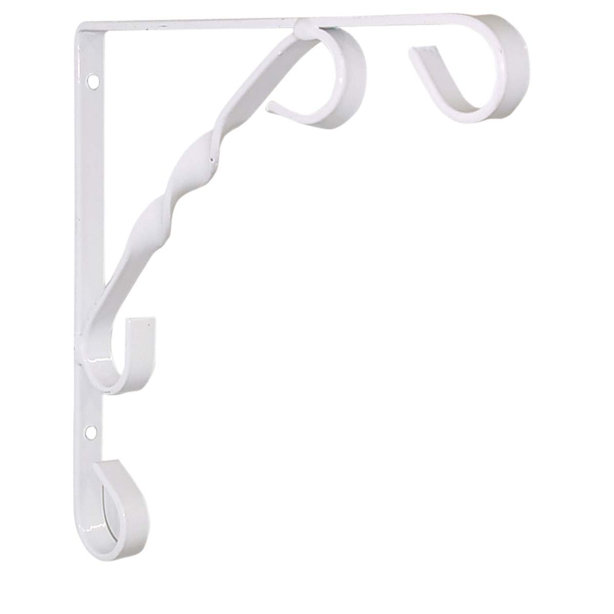 Bracket Shelf Scroll 200x200mm White (Ea) AWS2431
