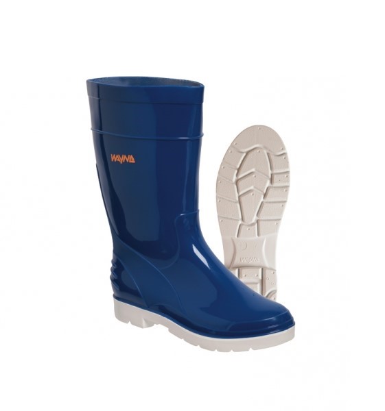 Boot Ladies Calf Blue/White Size 7 1671-7