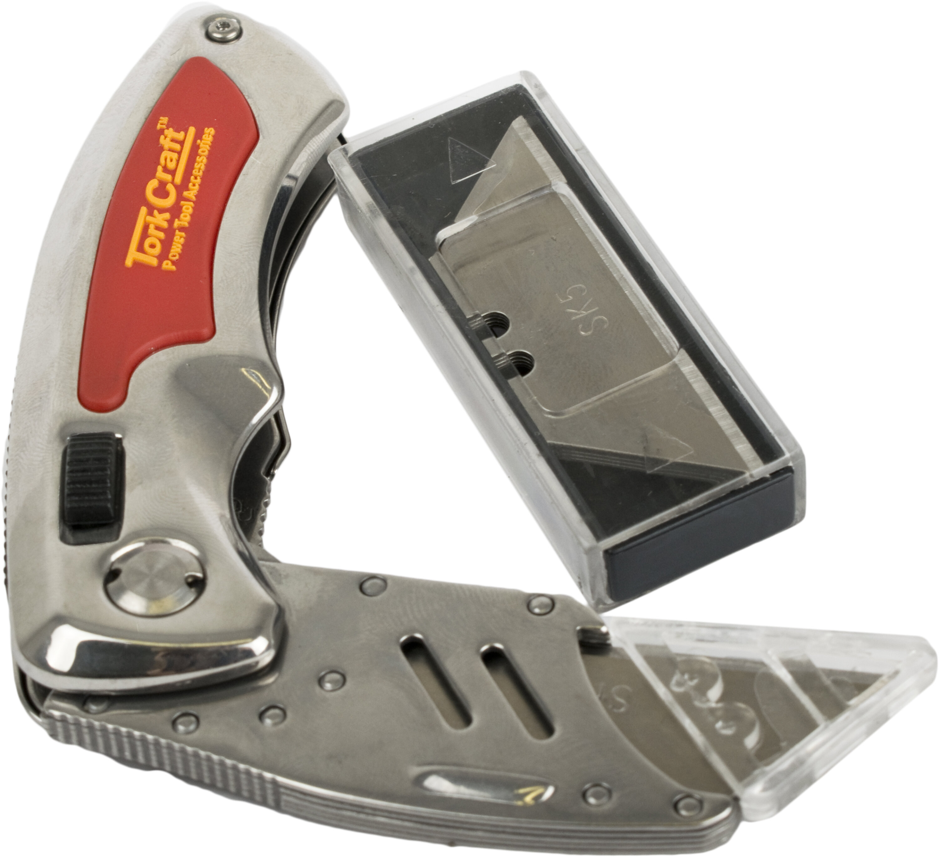 Knife Utility Red & 5 Spare Blades In Blister 3366A KN3366A