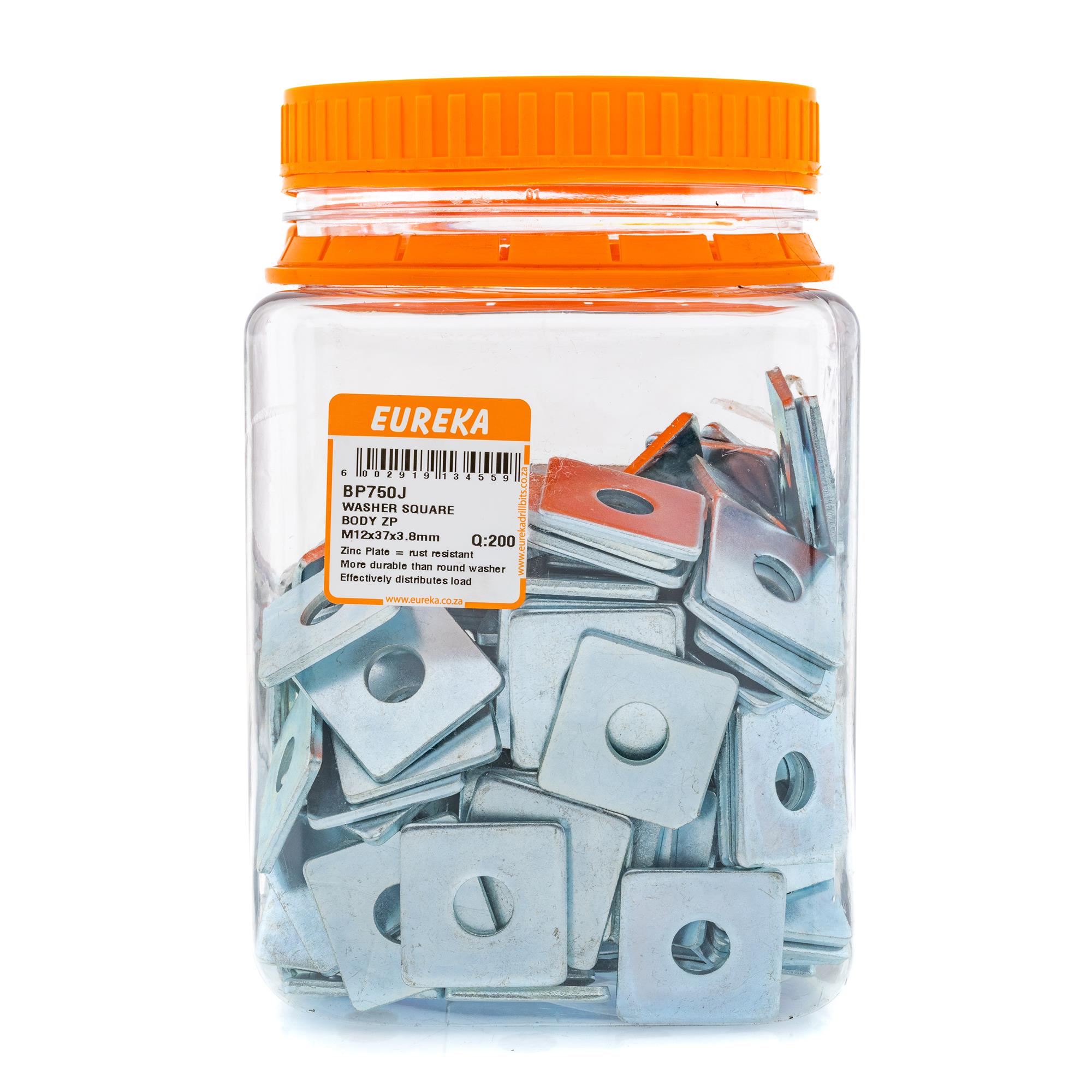 Eureka Washer Square Body ZP 12x37x3.8mm ( 200) BP750J