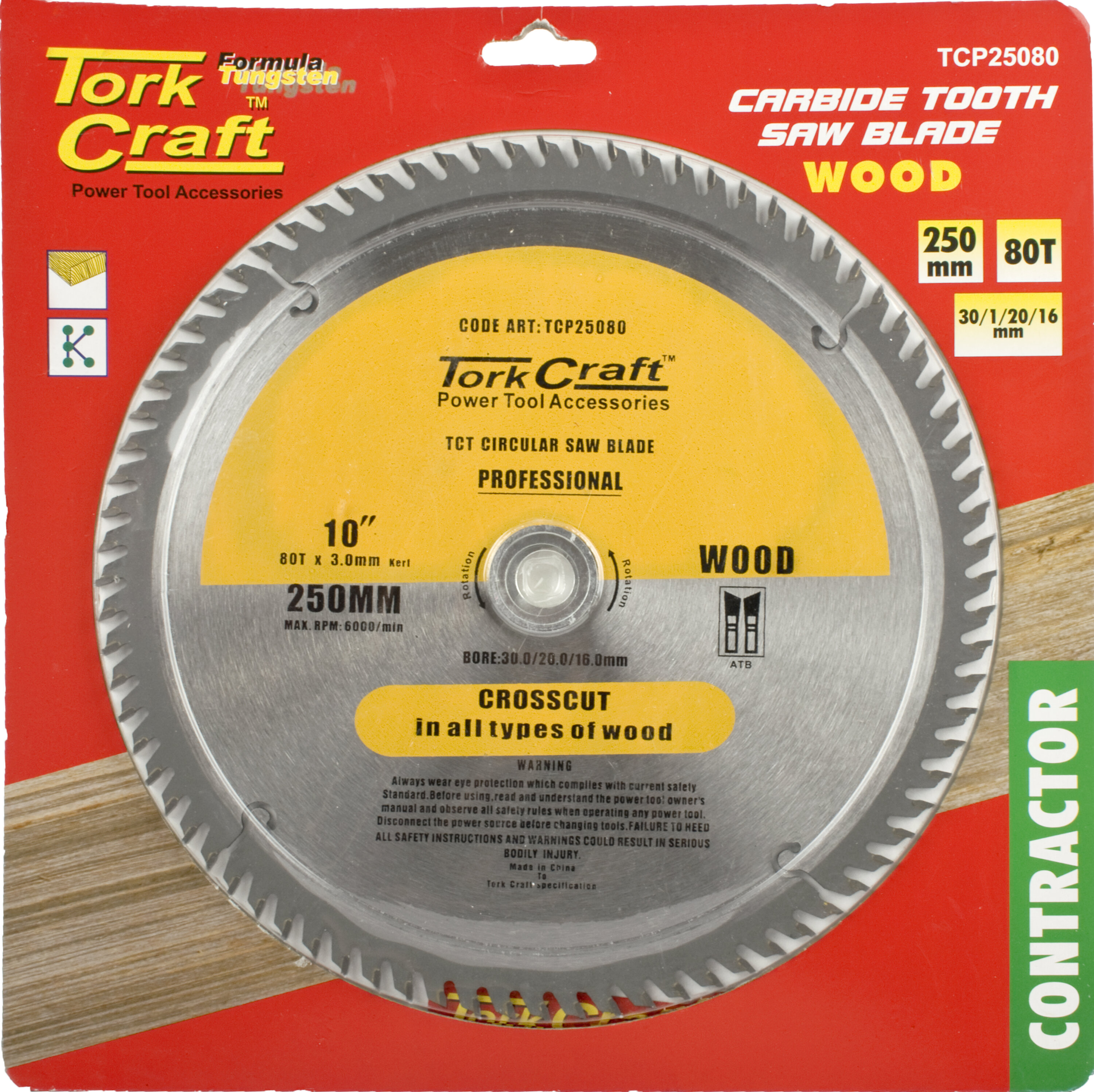 Tork Craft Blade Circular Saw 250x 80T TCP25079