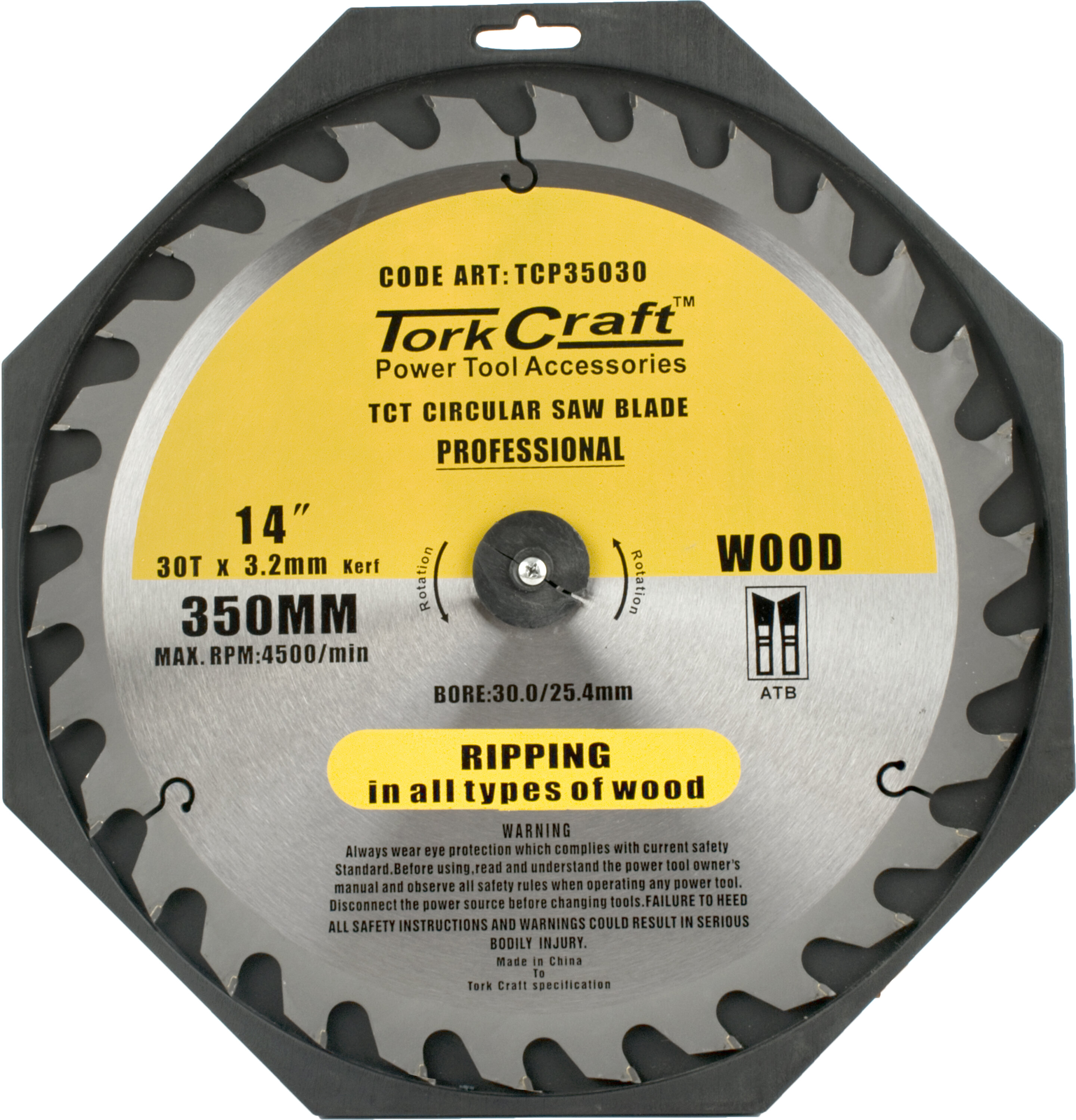 Tork Craft Blade Circular Saw TCT 350x 30T 30/1 Contractor TCP35030
