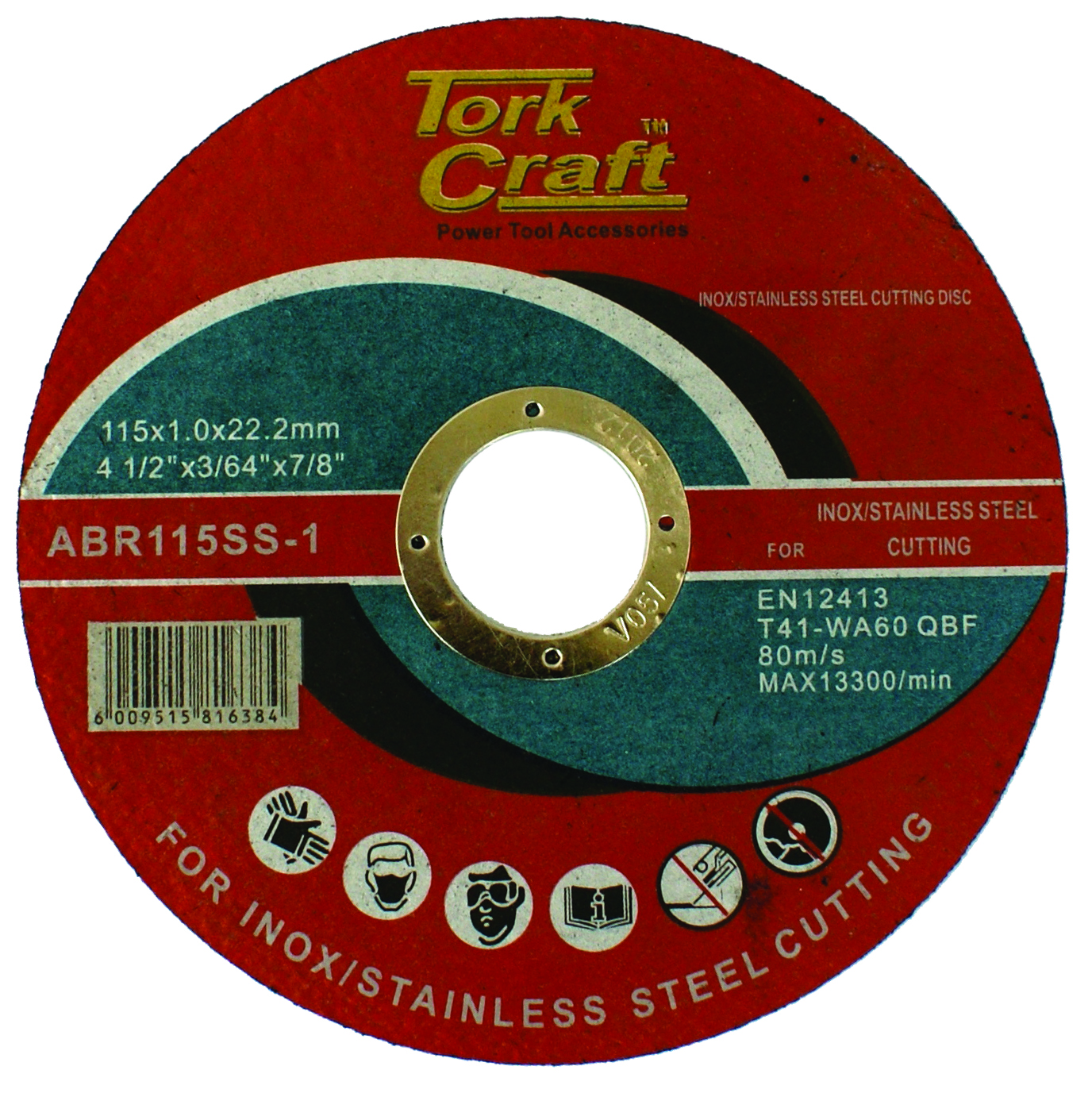 Tork Craft Cutting Disc Inox 115x1.0x22.2mm ABR115SS-1