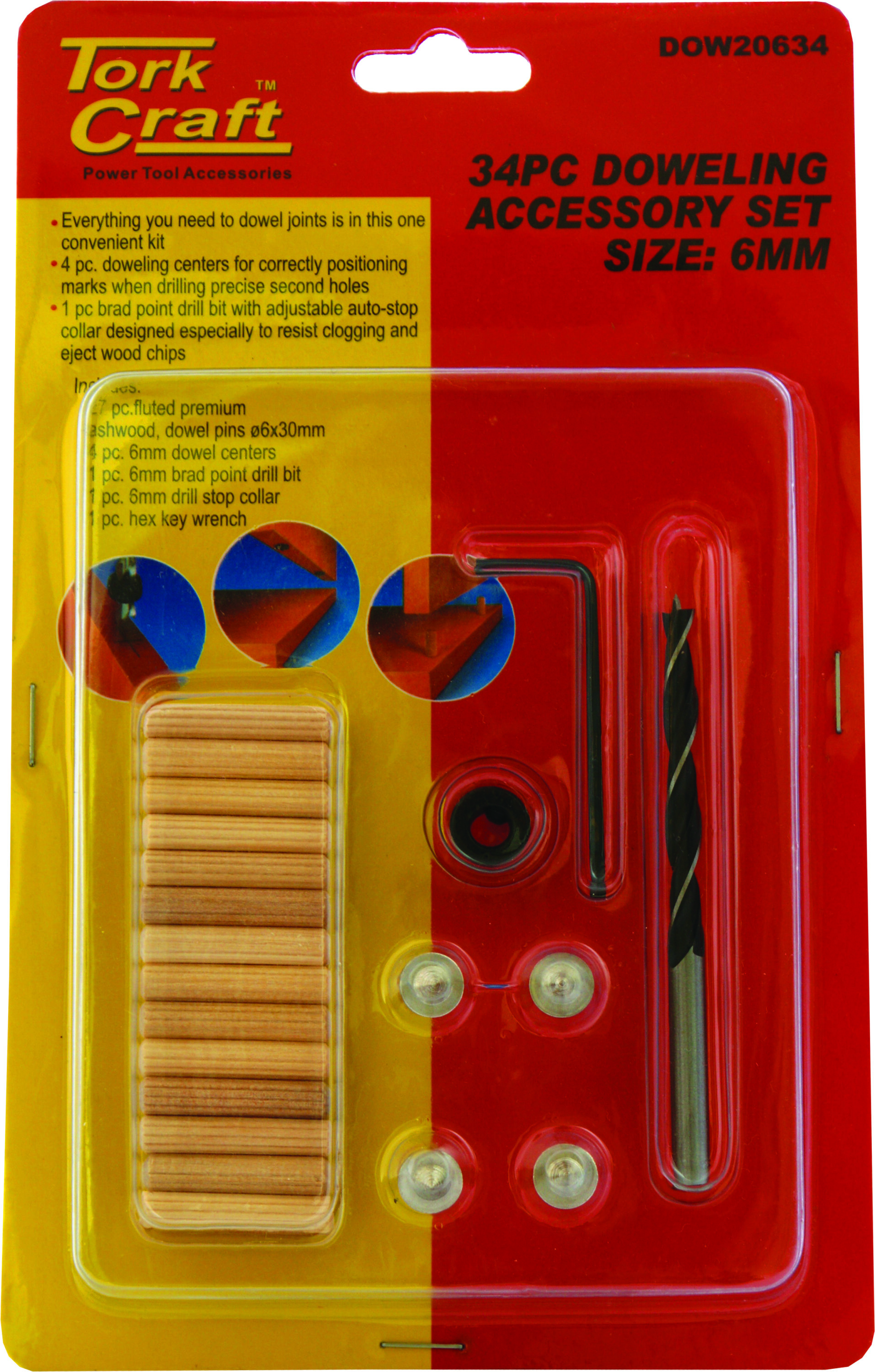 Tork CraftDowel Kit 6mm 34Pce DOW20633