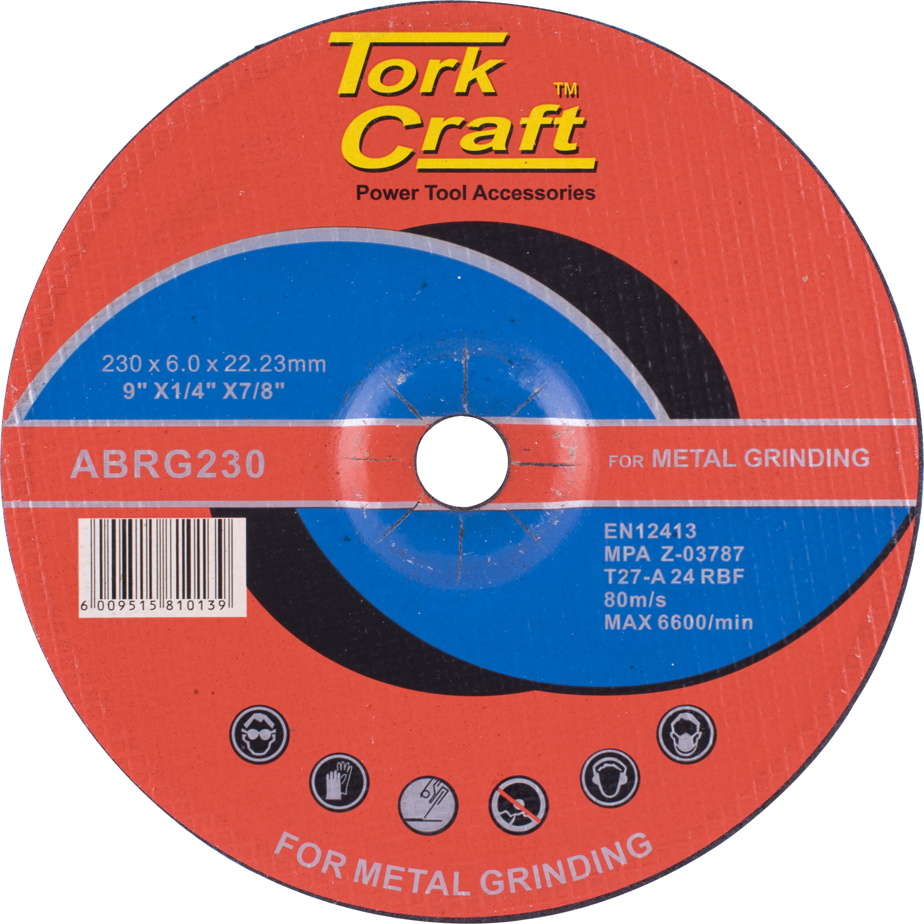 Tork Craft Disc Grinding Steel 230 x 6.0 x 22.2mm ABRG229