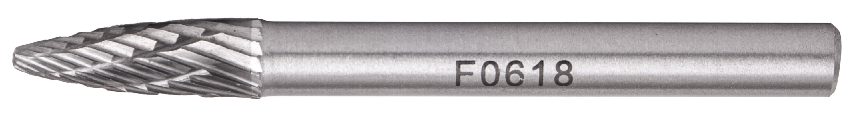 Rotary Burr Tungsten 6x18x6mm Round Point TCBU80606