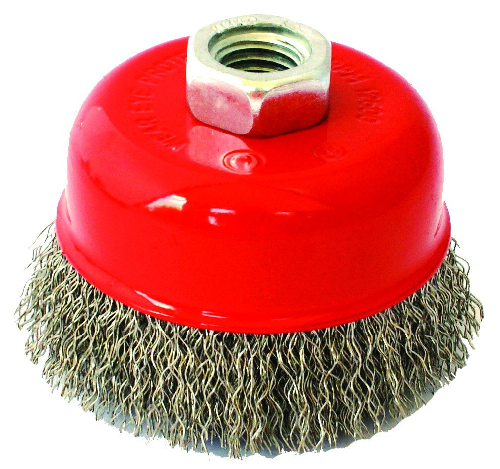 Stainless Steel Brush Cup Crimped 75 x M14 TCSS07514