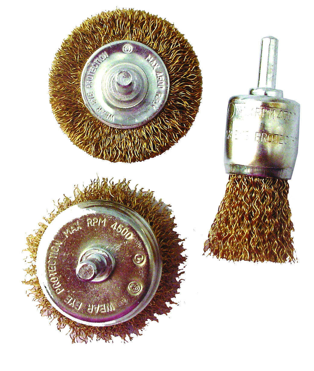 Tork Craft Wire Brush Set 3Pce With 6mm Shaft TCW003-1