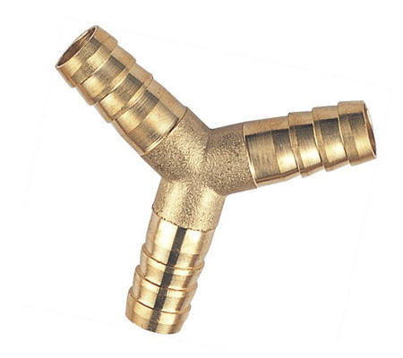 Gas Straight Y Piece Brass BP002