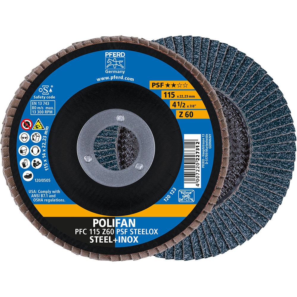 Pferd Flap Disc Wheel Polifan PFC 115-22 Z60 20688851