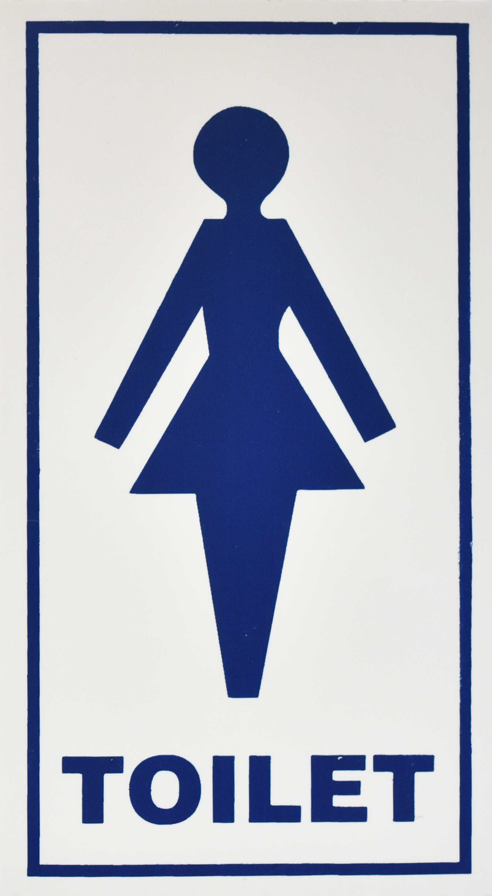 Sign Ladies Toilet Plastic SLP